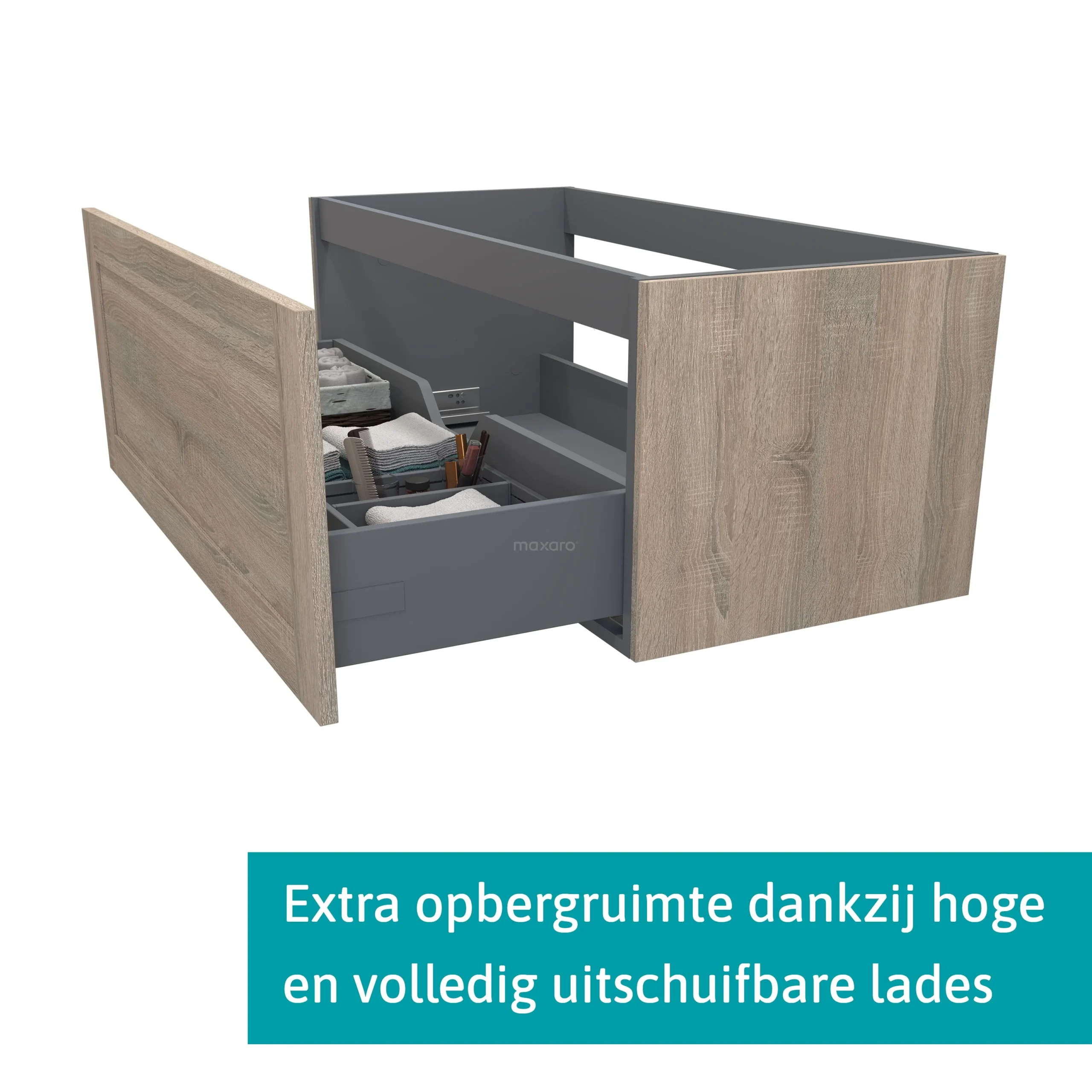 Modulo Plato Badkamermeubel voor waskom | 100 cm Eiken Kader front Donkergrijs beton blad 1 lade Modulo Plato Badkamermeubel Voor Waskom | 100 Cm Eiken Kader Front Donkergrijs Beton Blad 1 Lade -Modulo modulo plato badkamermeubel voor waskom 100 cm eiken kader front donkergrijs beton blad 1 lade bmk11 01142 1 scaled