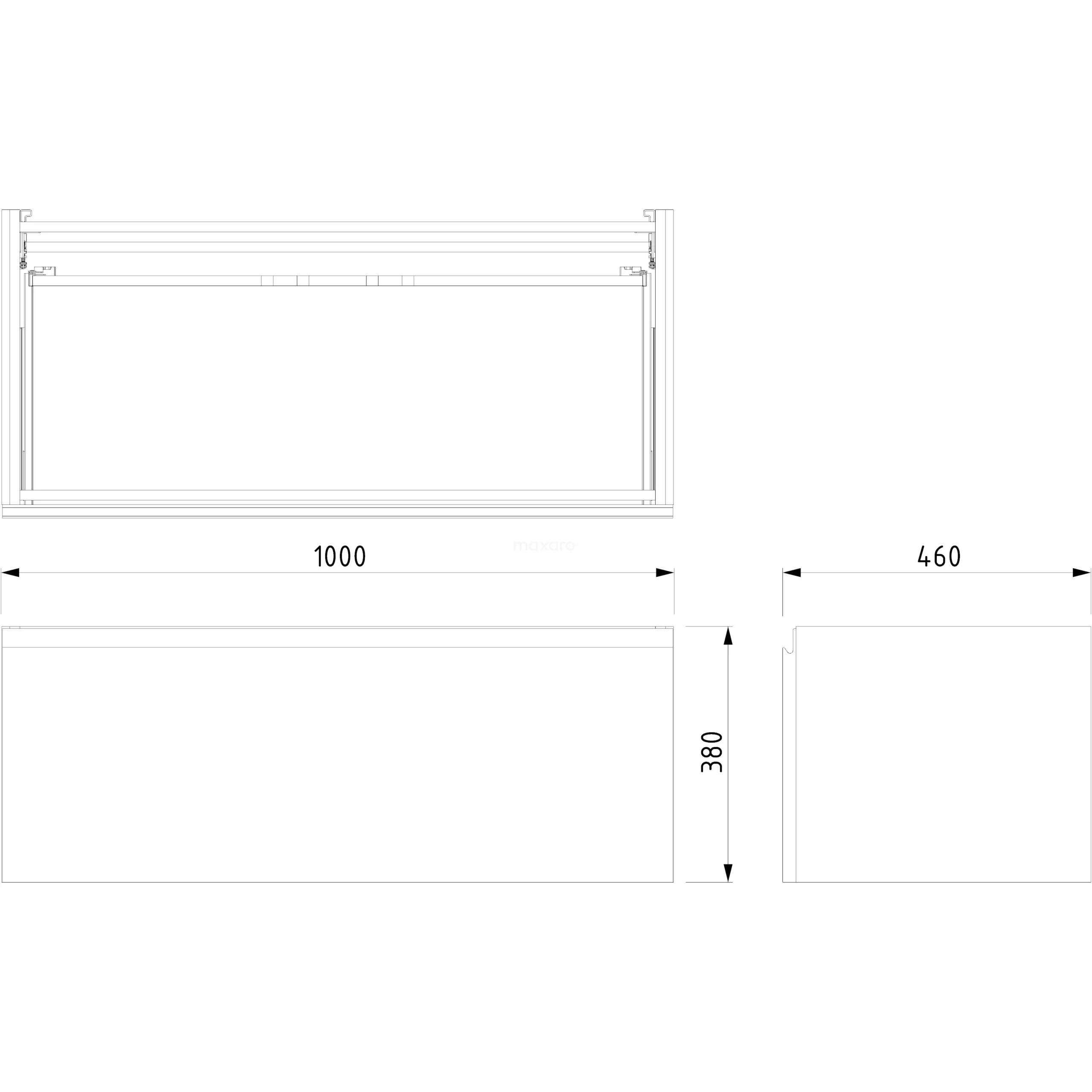 Modulo Plato Badkamermeubel voor waskom | 100 cm Hoogglans zwart Greeploos front Eiken blad 1 lade Modulo Plato Badkamermeubel Voor Waskom | 100 Cm Hoogglans Zwart Greeploos Front Eiken Blad 1 Lade -Modulo modulo plato badkamermeubel voor waskom 100 cm hoogglans zwart greeploos front eiken blad 1 lade bmk11 01004 5 scaled