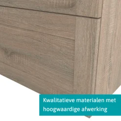 Modulo Plato Badkamermeubel Voor Waskom | 120 Cm Eiken Kader Front Eiken Blad 2 Lades Naast Elkaar -Modulo modulo plato badkamermeubel voor waskom 120 cm eiken kader front eiken blad 2 lades naast elkaar bmk12 00020 3