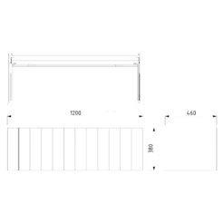 Modulo Plato Badkamermeubel Voor Waskom | 120 Cm Mat Wit Lamel Front Middenbruin Eiken Blad 1 Lade -Modulo modulo plato badkamermeubel voor waskom 120 cm mat wit lamel front middenbruin eiken blad 1 lade bmk11 00739 6