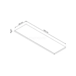 Modulo Plato Badkamermeubel Voor Waskom | 160 Cm Lichtbruin Eiken Kader Front Lichtbruin Eiken Blad 4 Lades -Modulo modulo plato badkamermeubel voor waskom 160 cm lichtbruin eiken kader front lichtbruin eiken blad 4 lades bmk18 00034 5