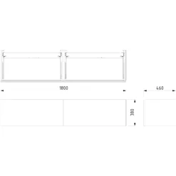 Modulo Plato Badkamermeubel Voor Waskom | 180 Cm Lichtbruin Eiken Greeploos Front Lichtbruin Eiken Blad 2 Lades Naast Elkaar 6 Modulo Plato Badkamermeubel Voor Waskom | 180 Cm Lichtbruin Eiken Greeploos Front Lichtbruin Eiken Blad 2 Lades Naast Elkaar -Modulo modulo plato badkamermeubel voor waskom 180 cm lichtbruin eiken greeploos front lichtbruin eiken blad 2 lades naast elkaar bmk12 01391 4