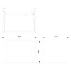 Modulo Plato Badkamermeubel Voor Waskom | 60 Cm Eiken Kader Front Middenbruin Eiken Blad 1 Lade -Modulo modulo plato badkamermeubel voor waskom 60 cm eiken kader front middenbruin eiken blad 1 lade bmk11 01082 6