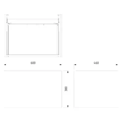Modulo Plato Badkamermeubel Voor Waskom | 60 Cm Eiken Vlak Front Lichtgrijs Beton Blad 1 Lade -Modulo modulo plato badkamermeubel voor waskom 60 cm eiken vlak front lichtgrijs beton blad 1 lade bmk11 01087 6