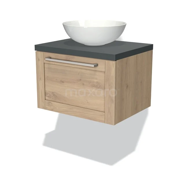 Modulo Plato Badkamermeubel voor waskom | 60 cm Lichtbruin eiken Kader front Donkergrijs blad 1 lade Modulo Plato Badkamermeubel Voor Waskom | 60 Cm Lichtbruin Eiken Kader Front Donkergrijs Blad 1 Lade -Modulo modulo plato badkamermeubel voor waskom 60 cm lichtbruin eiken kader front donkergrijs blad 1 lade bmk11 01282