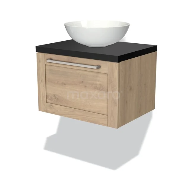 Modulo Plato Badkamermeubel voor waskom | 60 cm Lichtbruin eiken Kader front Mat zwart blad 1 lade Modulo Plato Badkamermeubel Voor Waskom | 60 Cm Lichtbruin Eiken Kader Front Mat Zwart Blad 1 Lade -Modulo modulo plato badkamermeubel voor waskom 60 cm lichtbruin eiken kader front mat zwart blad 1 lade bmk11 01274