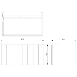 Modulo Plato Badkamermeubel Voor Waskom | 80 Cm Mat Wit Lamel Front Lichtbruin Eiken Blad 1 Lade -Modulo modulo plato badkamermeubel voor waskom 80 cm mat wit lamel front lichtbruin eiken blad 1 lade bmk11 00658 6