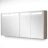 Spiegelkast Met Verlichting Modulo 160x70cm Eiken -Modulo spiegelkast met verlichting modulo 160x70cm eiken k99 1600 59008 32