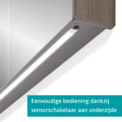 Spiegelkast Met Verlichting Modulo 160x70cm Eiken -Modulo spiegelkast met verlichting modulo 160x70cm eiken k99 1600 59008 32 3