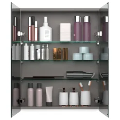 Modulo -Modulo spiegelkast met verlichting modulo 70x70cm lichtgrijs eiken k99 0700 59009 33 1