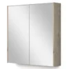 Spiegelkast Met Verlichting Modulo 70x70cm Lichtgrijs Eiken -Modulo spiegelkast met verlichting modulo 70x70cm lichtgrijs eiken k99 0700 59009 33