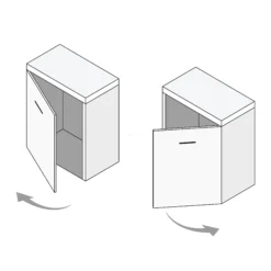 Toiletmeubel Met Waskom Keramiek Modulo Donkergrijs Vlak 41 Cm Middenbruin Eiken Blad -Modulo toiletmeubel met waskom keramiek modulo donkergrijs vlak 41 cm middenbruin eiken blad tmk10 03193 2