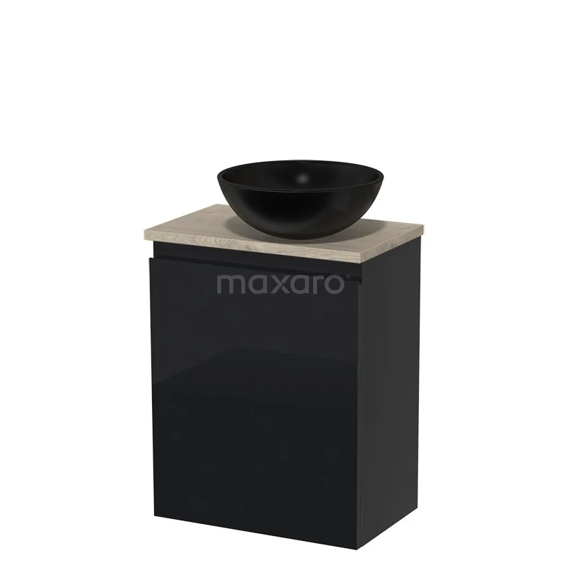 Toiletmeubel met Waskom Keramiek Modulo Hoogglans Zwart Greeploos 41 cm Lichtgrijs Eiken Blad Toiletmeubel Met Waskom Keramiek Modulo Hoogglans Zwart Greeploos 41 Cm Lichtgrijs Eiken Blad -Modulo toiletmeubel met waskom keramiek modulo hoogglans zwart greeploos 41 cm lichtgrijs eiken blad tmk10 03239 1