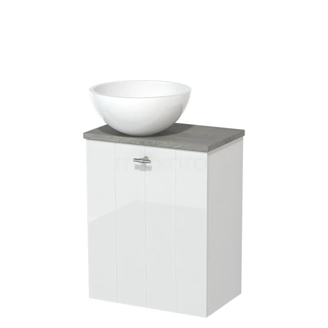 Toiletmeubel met Waskom Mineraalmarmer Modulo Hoogglans Wit Lamel 41 cm Grijs Eiken Blad Toiletmeubel Met Waskom Mineraalmarmer Modulo Hoogglans Wit Lamel 41 Cm Grijs Eiken Blad -Modulo toiletmeubel met waskom mineraalmarmer modulo hoogglans wit lamel 41 cm grijs eiken blad tmk10 00980