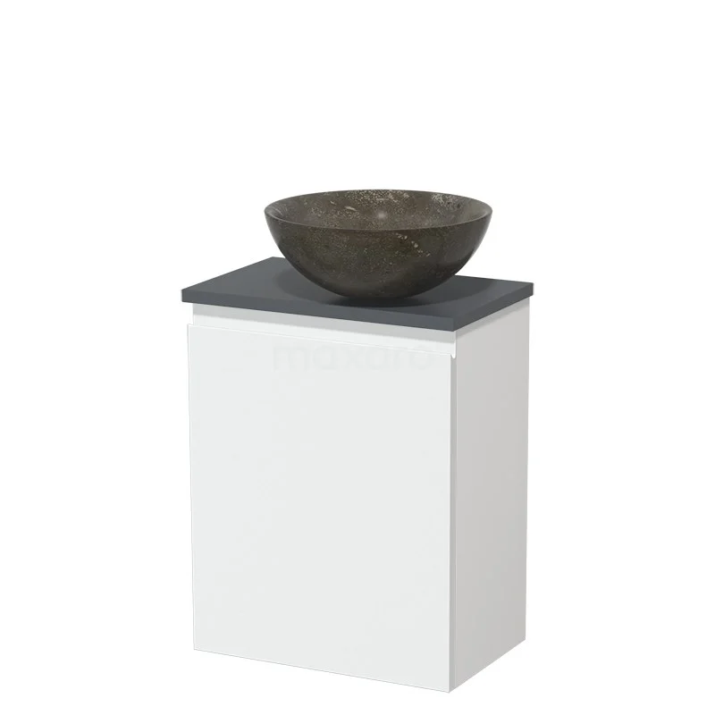 Toiletmeubel met Waskom Natuursteen Modulo Mat Wit Greeploos 41 cm Donkergrijs Blad Toiletmeubel Met Waskom Natuursteen Modulo Mat Wit Greeploos 41 Cm Donkergrijs Blad -Modulo toiletmeubel met waskom natuursteen modulo mat wit greeploos 41 cm donkergrijs blad tmk10 01104 1