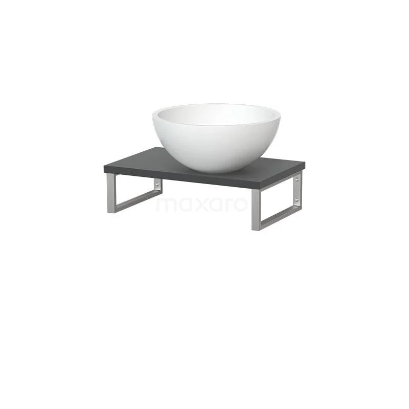 Toiletmeubel met Waskom Solid Surface Mat Modulo Donkergrijs 41 cm Wandbeugels RVS Toiletmeubel Met Waskom Solid Surface Mat Modulo Donkergrijs 41 Cm Wandbeugels RVS -Modulo toiletmeubel met waskom solid surface mat modulo donkergrijs 41 cm wandbeugels rvs tmk01 00044 1