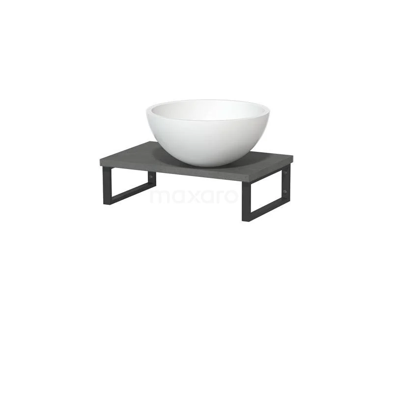 Toiletmeubel met Waskom Solid Surface Mat Modulo Donkergrijs Beton 41 cm Wandbeugels Zwart Toiletmeubel Met Waskom Solid Surface Mat Modulo Donkergrijs Beton 41 Cm Wandbeugels Zwart -Modulo toiletmeubel met waskom solid surface mat modulo donkergrijs beton 41 cm wandbeugels zwart tmk01 00363 1